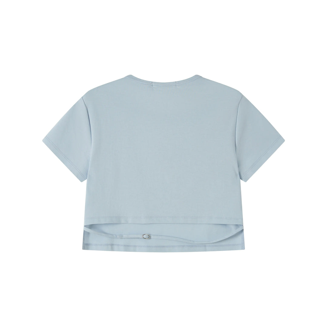 An image of a   TSJ70M6 Cropped T-Shirt by  Mirra Masa