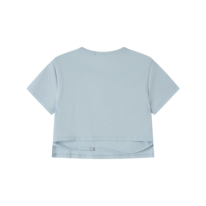 An image of a   TSJ70M6 Cropped T-Shirt by  Mirra Masa