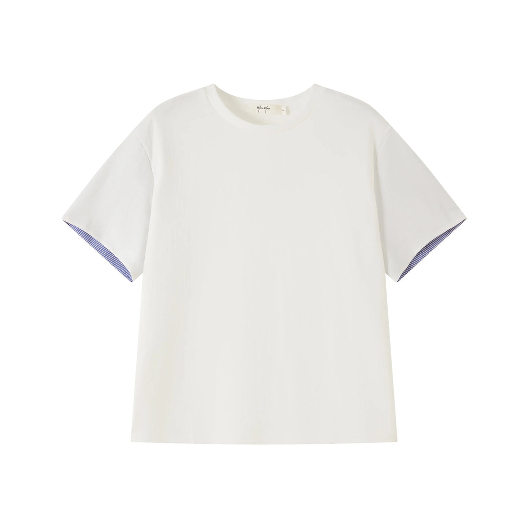 An image of a   TSO87M6 Two Tone T-Shirt by  Mirra Masa
