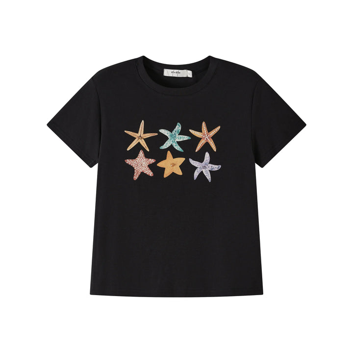 An image of a   TSQ91M6 Starfish T-Shirt by  Mirra Masa
