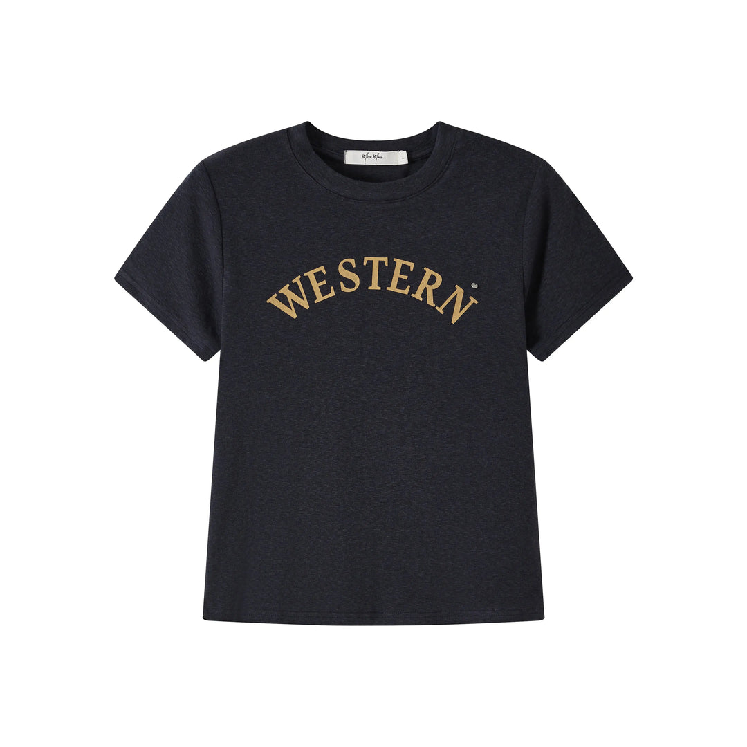 An image of a   TSS44M6 Western T-Shirt by  Mirra Masa