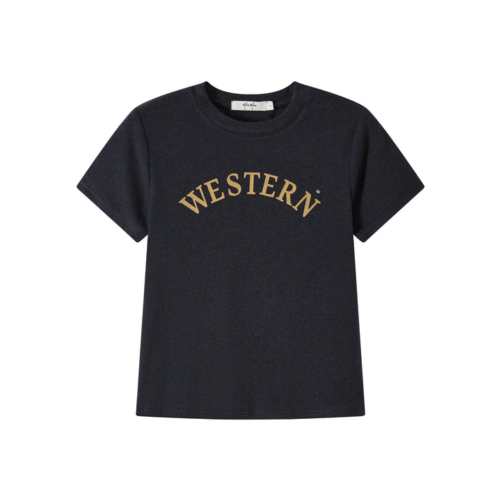 An image of a   TSS44M6 Western T-Shirt by  Mirra Masa