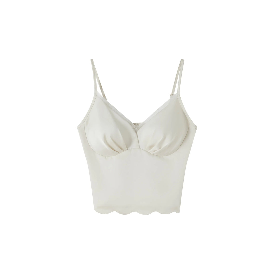 An image of a   TT8G4M6 Padded and Fitted Cami Top by  Mirra Masa