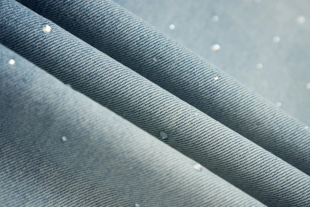 An image of a   32822 High-Waist Sparkle Jeans by  Mirra Masa