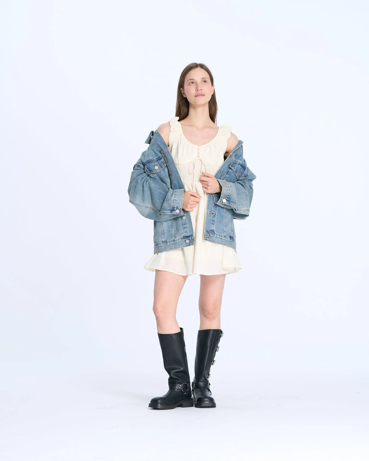An image of a   U0173 Denim Jacket by  Mirra Masa