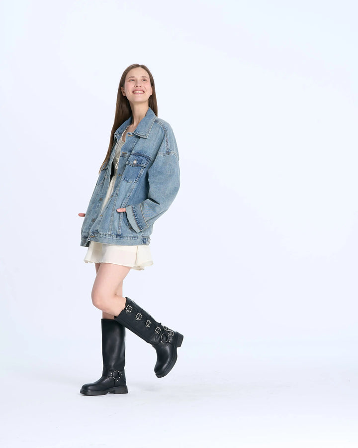 An image of a   U0173 Denim Jacket by  Mirra Masa