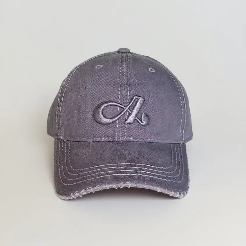 An image of a  Light Purple Vintage Washed A Embroidered Cap by  Mirra Masa