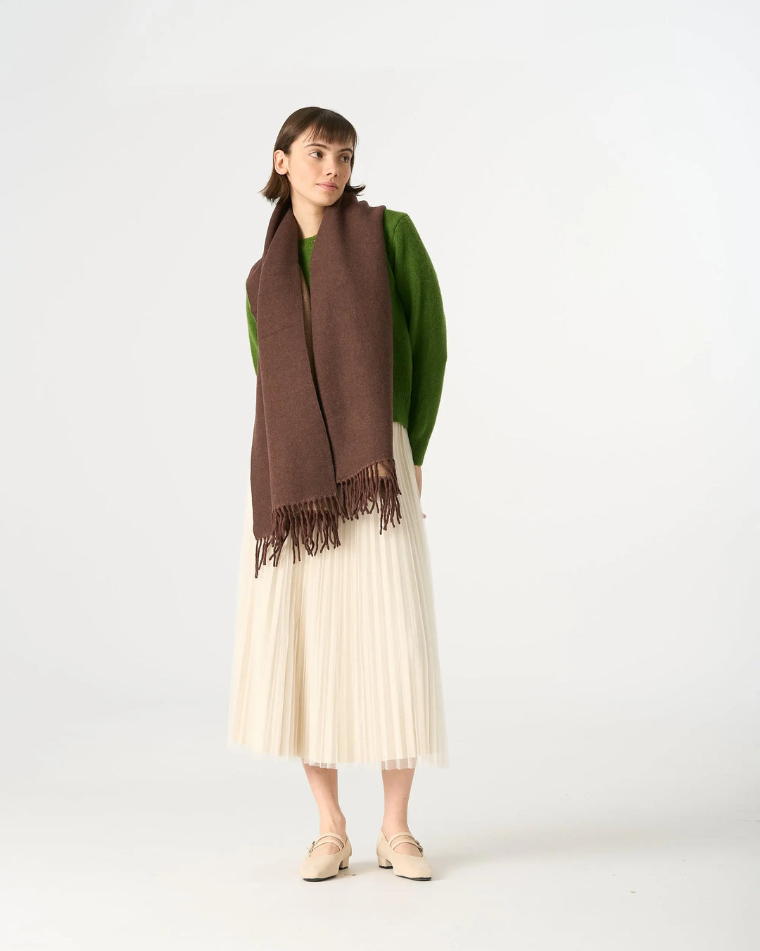 An image of a   WJ28 Essential Checkered Scarf by  Mirra Masa