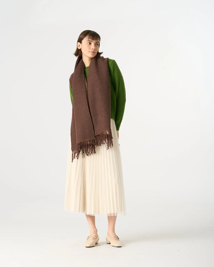 An image of a   WJ28 Essential Checkered Scarf by  Mirra Masa