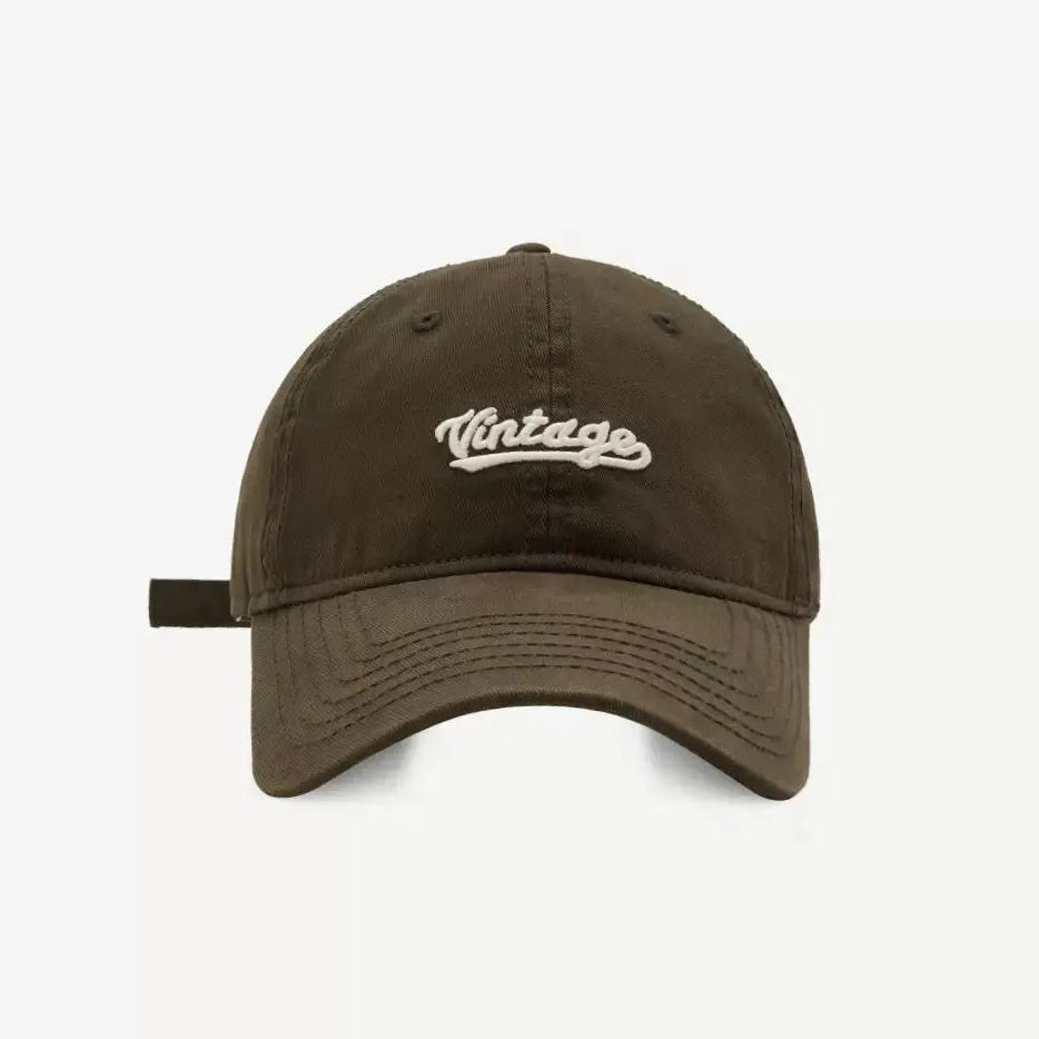 An image of a  Dark Brown Washed Vintage Logo Cap by  Mirra Masa