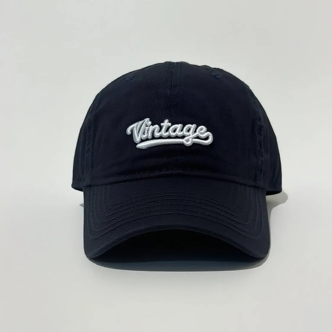 An image of a  Dark Blue Washed Vintage Logo Cap by  Mirra Masa