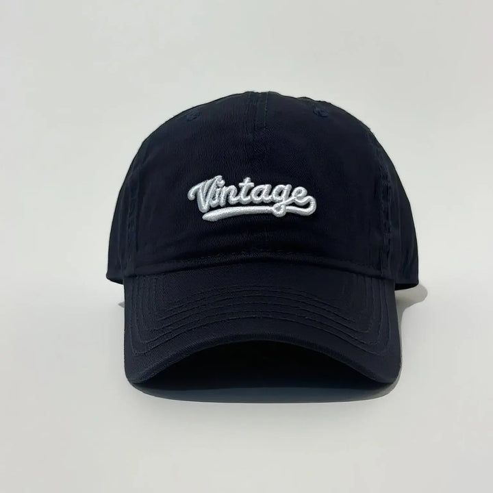 An image of a  Dark Blue Washed Vintage Logo Cap by  Mirra Masa