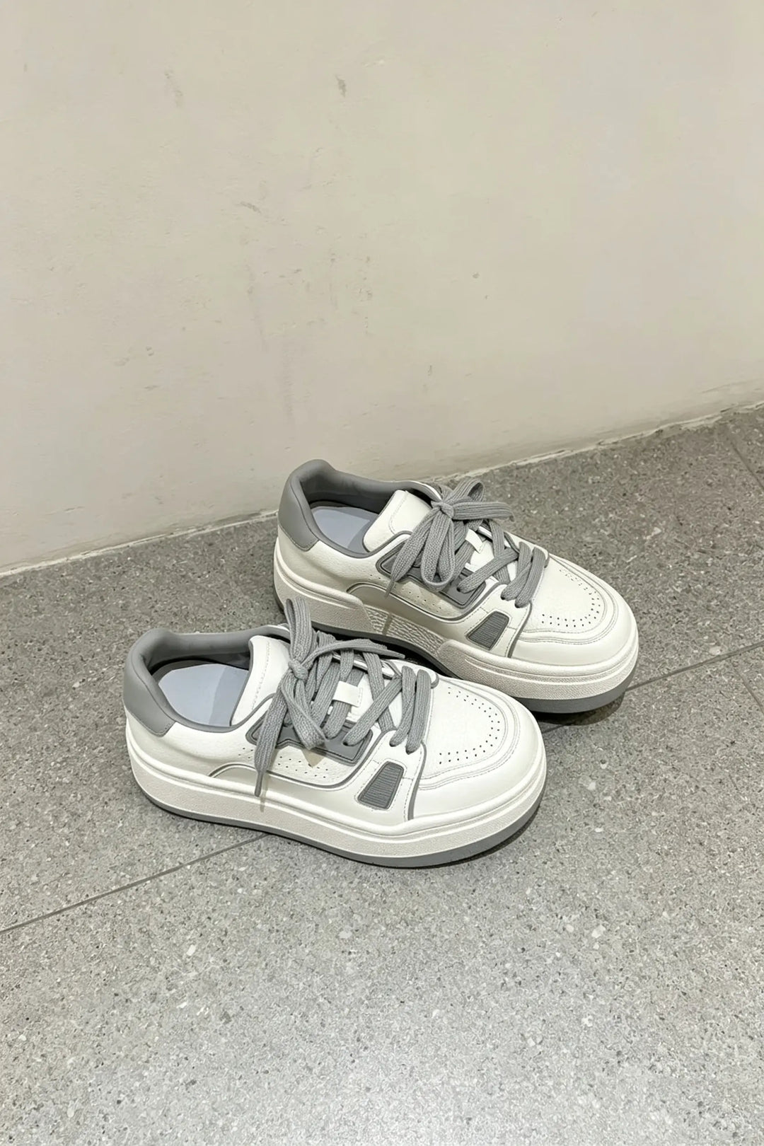 An image of a   X2912 Paneled Platform Sneaker by  Mirra Masa