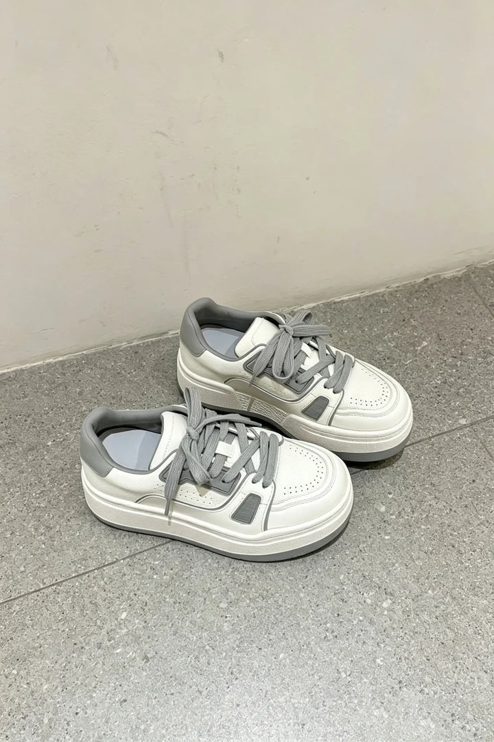 An image of a   X2912 Paneled Platform Sneaker by  Mirra Masa